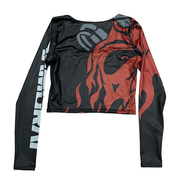 Blackmilk Tops - BLACKMILK Cyberpunk 2077 SAMURAI SQUARED UP LONG SLEEVE TOP - MEDUIM stretchy